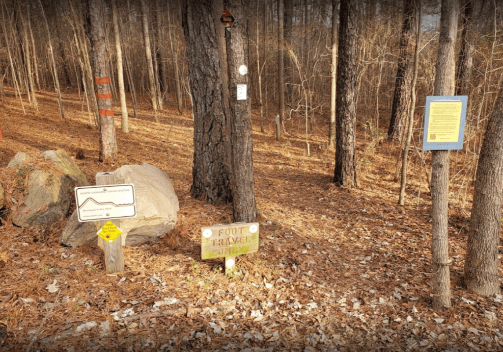 Mountains to Sea Trail at Falls Lake