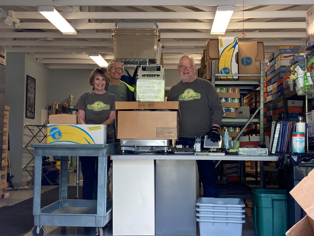 Delivered box of venison on scale