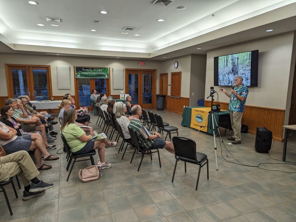 Speaker at Bass Lake conference room