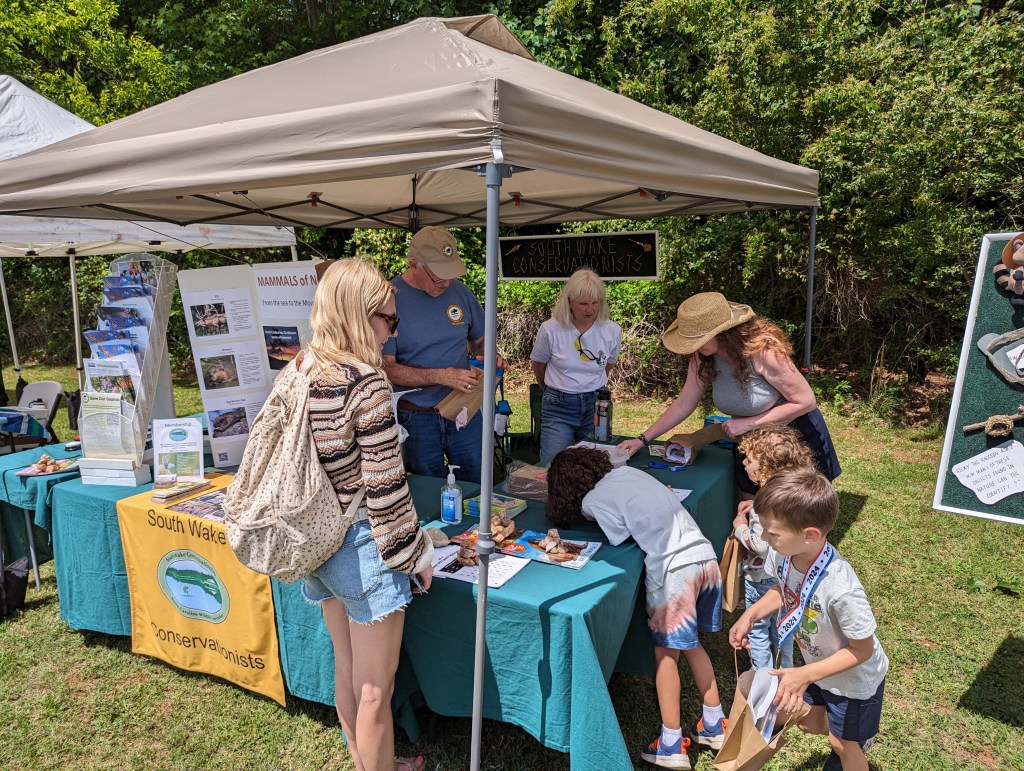 People visiting the SWC exhibit