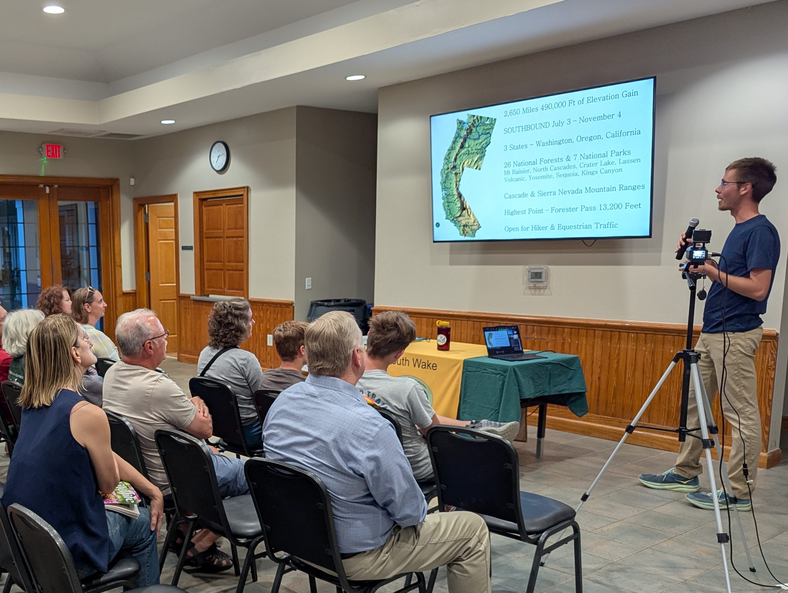 Luke Bennett speaking to SWC audience