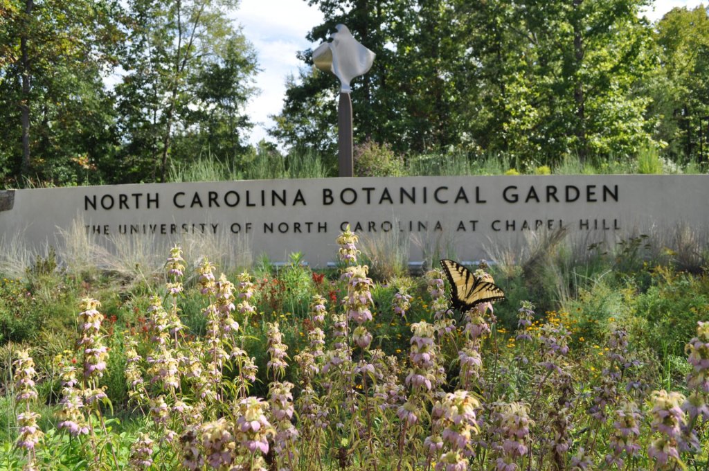NC Botanical Garden sign